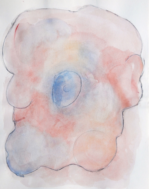 untitled, 2009; Aquarell, Bleistift auf Papier / watercolor, pencil on paper, 35,5 x 27 cm