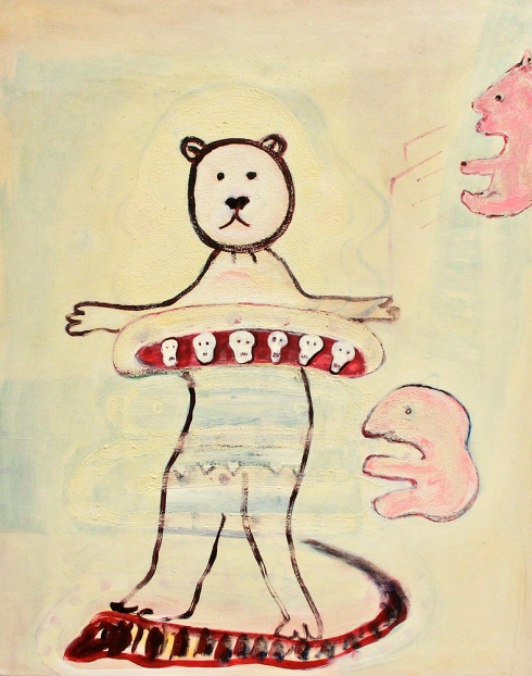 Life Belt (Rettungsring), 2012, Acryl auf Nessel / acrylic on canvas, 91 x 72,5 cm