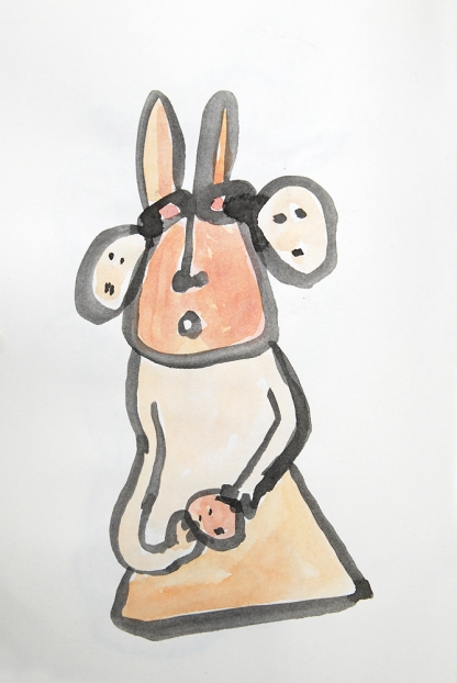 untitled, 2004; Tusche, Aquarell auf Papier / indian ink, watercolor on paper, 29,7 x 21 cm