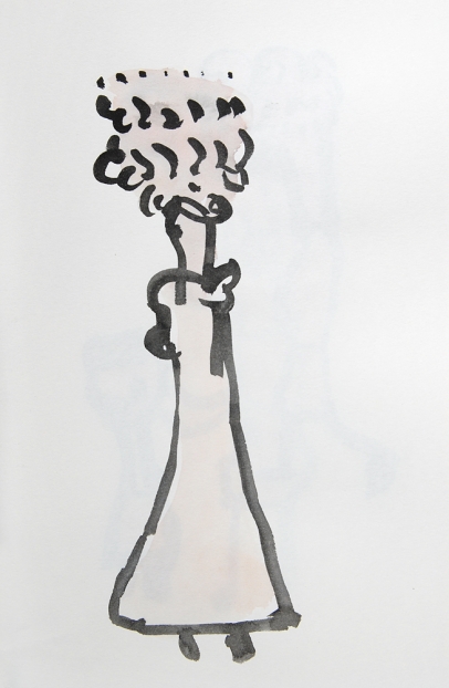 untitled, 2004; Tusche, Aquarell auf Papier / indian ink, watercolor on paper, 29,7 x 21 cm