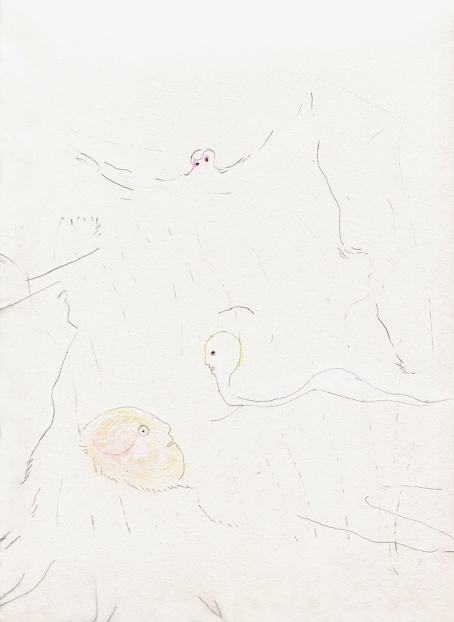 untitled, 2007; Papier, Bleistift, Mischtechnik / paper, pencil, mixed media, 35,5 x 26,6 cm